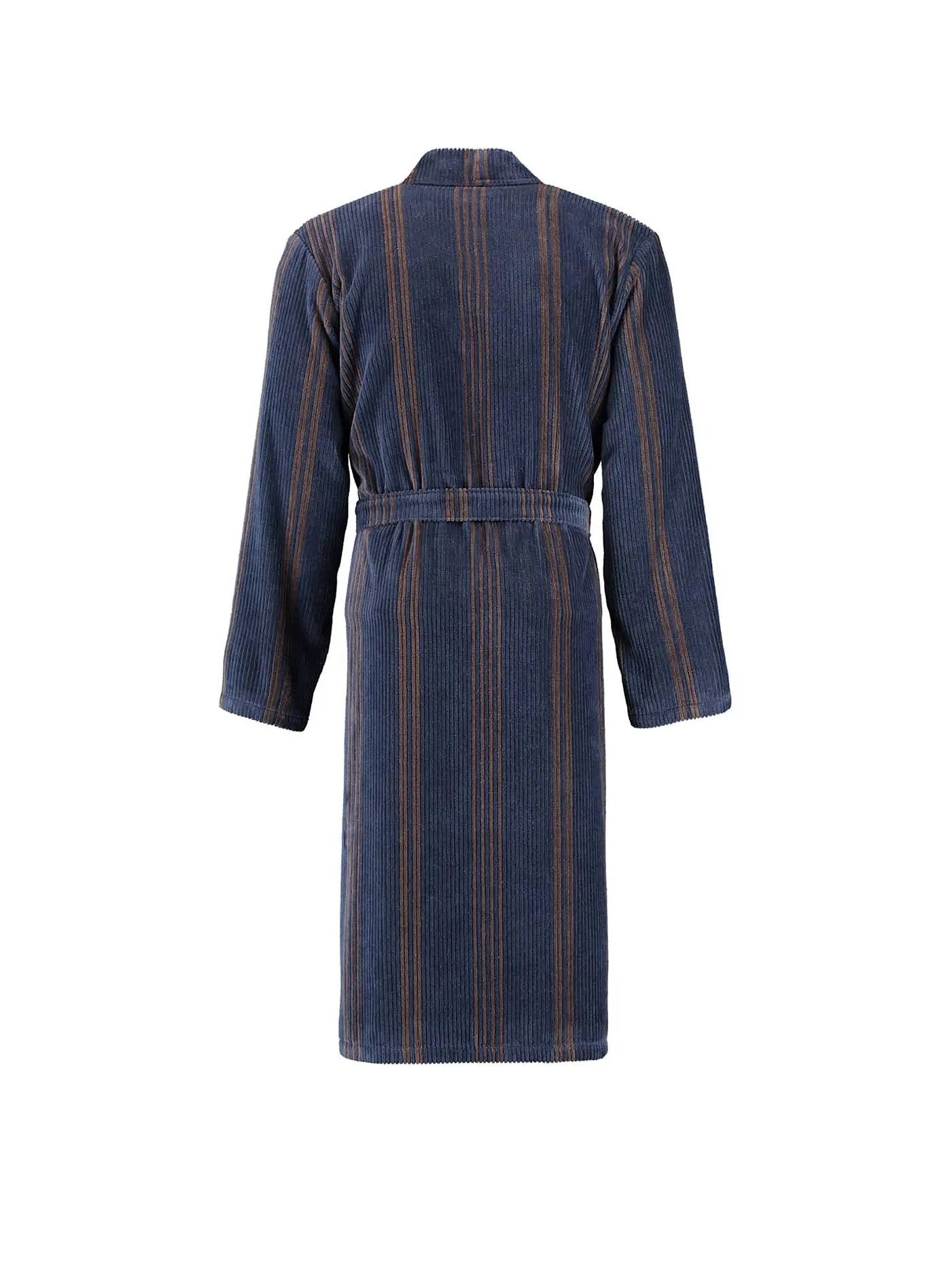 CAWÖ | Herren Bademantel Blau/Braun | 